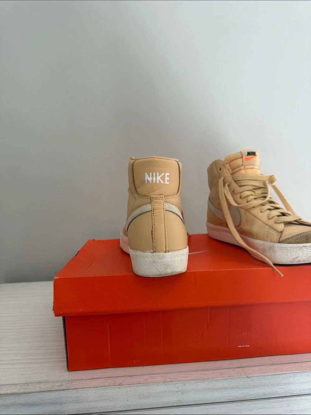 Nike Women’s High-Top Sneakers in Yellowish Color
